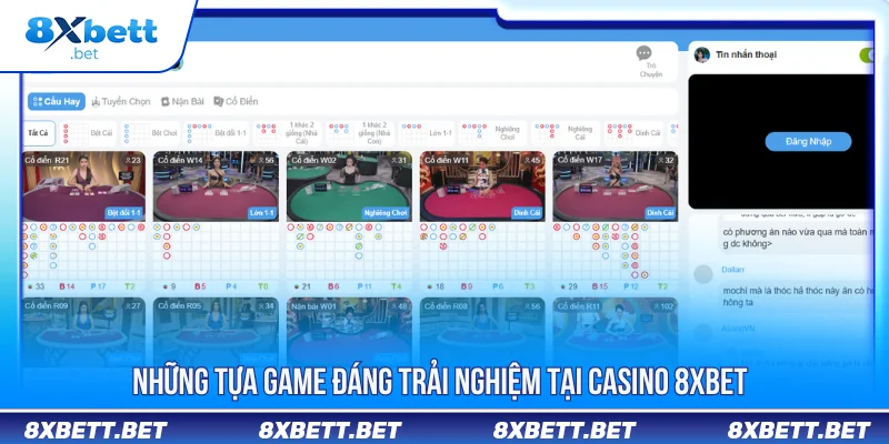 Casino 8XBET Với Thế Mạnh Và Kho Game Hấp Dẫn Nhất Casino 8XBET Với Thế Mạnh Và Kho Game Hấp Dẫn Nhất