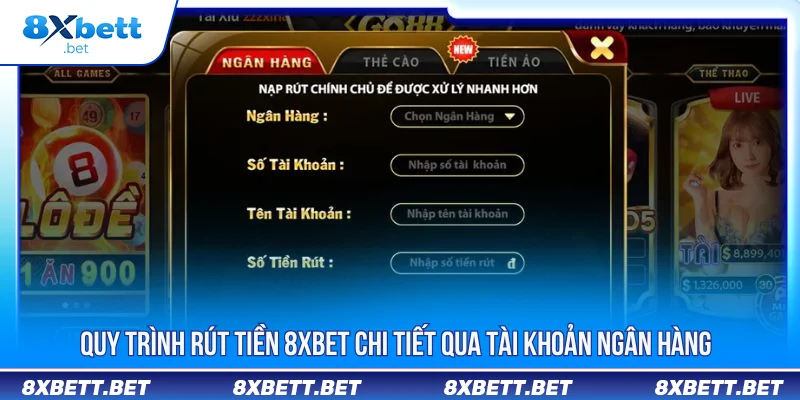 Hướng Dẫn Rút Tiền 8XBET Nhanh Chóng, An Toàn